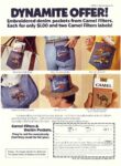 1974 Dynamite Offer! Camel Filters & Denim Pockets