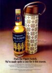 1974 Pack the Pipers Scotch. We've made quite a case for this season. Seagram's