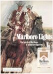 1975 Marlboro Lights. The spirit of Marlboro in a low tar cigarette