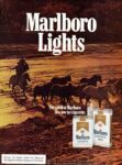 1977 Marlboro Lights. The spirit of Marlboro in a low tar cigarette