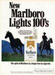 1977 New Marlboro Lights 100's. The spirit of Marlboro in a low tar cigarette (1)