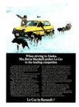 1979 Renault Le Car. When driving in Alaska, Mrs. Berta Marshall prefers Le Car to the leading competitor