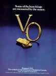 1979 Some of the best things are measured by the ounce. Seagram's V.O.