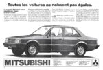 1980 Mitsubishi Lancer. Toutes les voitures ne naissent pas egales