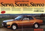 1981 Honda Prelude. Servo, Sonne, Stereo