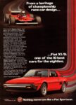 1982 Fiat X1-9. From a heritage of championship race car design...