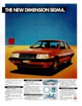 1982 Mitsubishi Sigma. The New Dimension Sigma