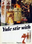 1982 Yule stir with Seagram's 7 Crown