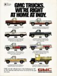 1983 GMC Indy Trucks. We're Right At Home At Indy