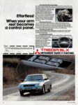 1984 Mitsubishi Tredia SLX. When your arm rest becomes a control panel
