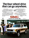 1985 GMC S-15 Jimmy Woody. The four-wheel drive that can go anywhere