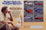 1985 Win Your Choice of a World Class Sports Car. In The Camel Lights World Of Wheels Sweepstakes