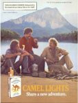 1986 Camel Lights. Share a new adventure