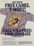 1986 Get Your Free Camel T-Shirt! Camel