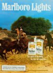 1986 Marlboro Lights. The spirit of Marlboro in a low tar cigarette