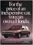 1987 Honda Civic Hatchback. For the price of an inexpensive car, you can own a Honda