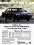 1988 Mitsubishi Sigma. For those who appreciate luxury and performance