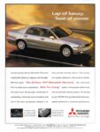 1997 Mitsubishi Diamante. Lap of luxury. Seat of power