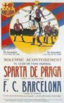 1921 Soleme Aconteizement El Club De Fama Mundial. Sparta De Praga contra F.C. Barcelona