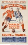 1924 Strasbourg Match International Diables Rouges De Belgique contre Equipe de France