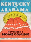 1930 Kentucky vs Alabama. Homecoming