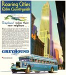 1931 Roaring Cities Calm Countryside. Greyhound makes them near neighbors...