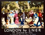1933 London by LNER. It's Quicker By Rail