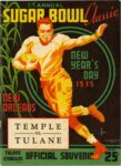 1935 Sugar Bowl Classic. New Orleans. Temple vs. Tulane