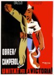 1936 FAI CNT Obrer! Camperil! Unitat Per La Victoria!