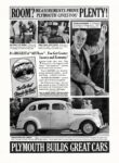 1937 Plymouth. Room. Measurements Prove Plymouth Give You Plenty!