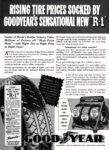 1937 Rising Tire Prices Socked By GoodYear's Sensational New 'R-1'
