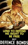 1940 Lend To Defend His Right To Be Free. Buy Defence Bonds