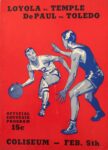 1941 Loyola vs. Temple. DePaul vs. Toledo. Coliseum