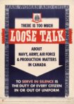 1942 There Is Too Much Loose Talk. To Serve In Silence Is The Duty Of Every Citizen In Or Out Of Uniform