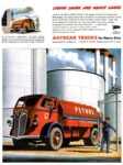 1944 Autocar Trucks. Liquid Loads Are Heavy Loads