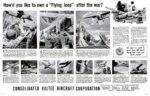 1944 How'd you like to own a 'Flying Jeep' after the war. Consolidated Vultee Aircraft Corporation