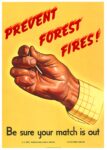 1944 Prevent Forest Fires! Be sure your match is out