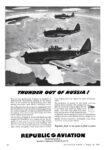 1944 Thunder Out Of Russia! Republic Aviation