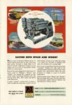 1945 Saving Both Space And Weight. GM Diesel Power