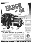 1948 Fargo For '48. Announcing - The Newest New Truck On The Road
