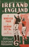 1948 Ireland v England. Windsor Park