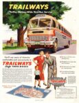 1949 Trailways. Thrifty, Nation-Wide Thru-Bus Service