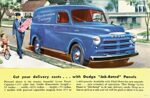 1950 Dodge 'Job-Rated' Panel Truck. Cut your delivery costs