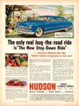 1950 Hudson Custom Commodore 4-Door Sedan. The only real hug-the-road ride is 'The New Step-Down Ride'