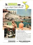 1950 It's Summer now in gay colorful South America. Panagra and Pan American