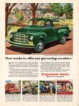 1950 Studebaker 1/2 Ton Pickup. First trucks to offer you gas-saving overdrive