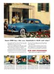 1950 Studebaker Champion 4-door sedan. Smart 1950 buy - this new Studebaker's thrift and value!