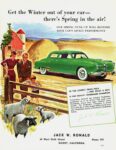 1950 Studebaker Commander 2-Door Sedan. Get the Winter out of your car - there's Spring in the air!