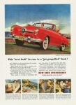 1950 Studebaker Commander Convertible. This 'next look' in cars is a 'jet-propelled' look!