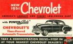 1951 Chevrolet Styleline Sedan. America's Largest And Finest Low-Priced Car!